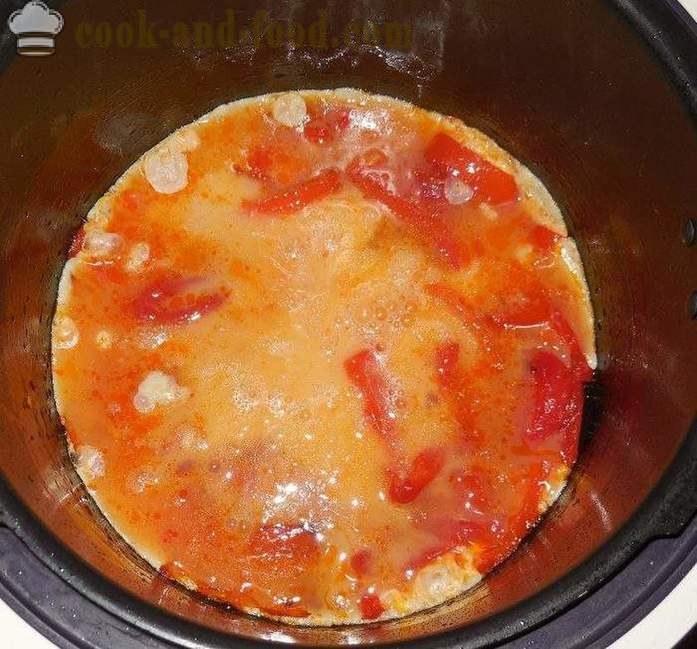 Omeleta s paradajkami v multivarki - ako variť omeletu v multivarki krok za krokom recept fotografiách