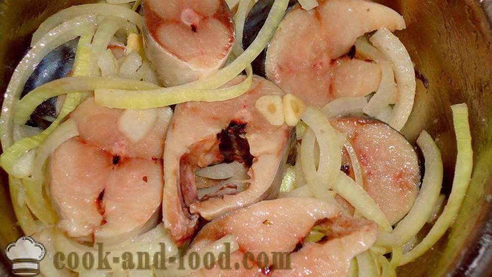Delicious marinované makrela - ako chutí uhorkou makrely doma krok za krokom recept fotografiách