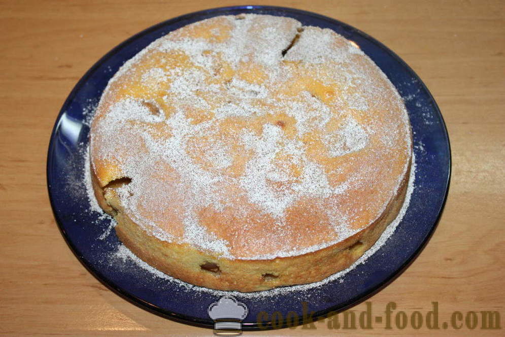 Tekvicový koláč s jablkami - Ako variť jablkový koláč s tekvicou a jablkom, sa krok za krokom recept fotografiách