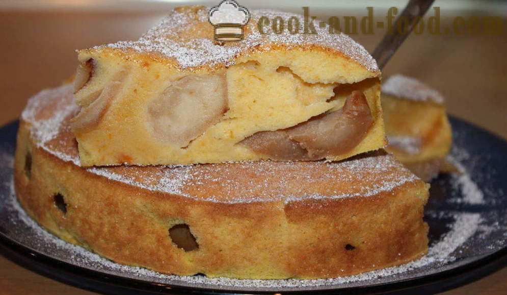 Tekvicový koláč s jablkami - Ako variť jablkový koláč s tekvicou a jablkom, sa krok za krokom recept fotografiách