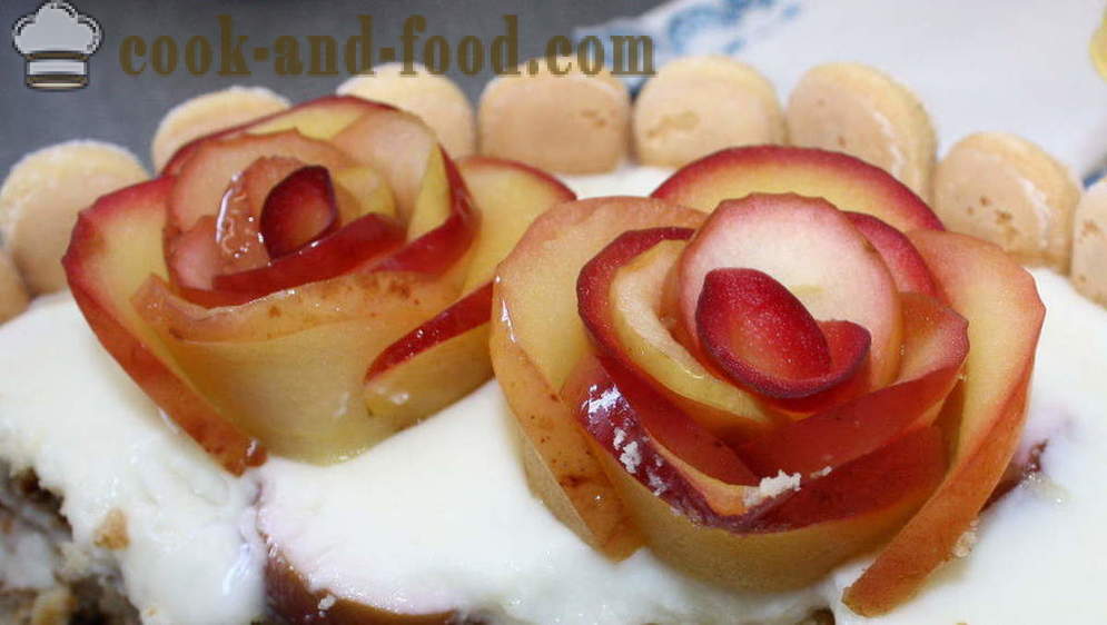 Recept jablká ruže - ako sa robí jablkový koláč ruže krok za krokom recept fotografiách