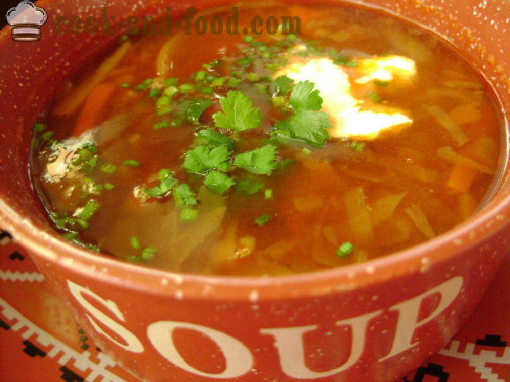 Zeleninová polievka s hubami a fazuľa - ako variť polievku s hubami, krok za krokom recept fotografiách