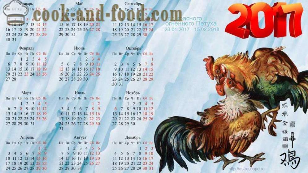 Kalendár pre rok 2017 Kohút: sťahujte zadarmo vianočný kalendár s kohútmi