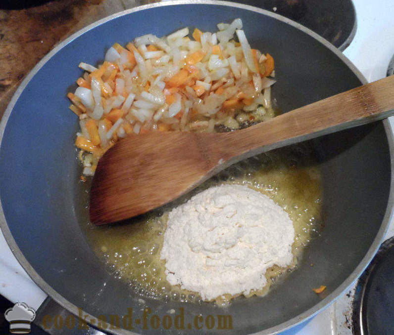 Krokety pod bešamelu v rúre - ako variť karbonátky so zemiakmi a smotanovou omáčkou, krok za krokom recept fotografiách