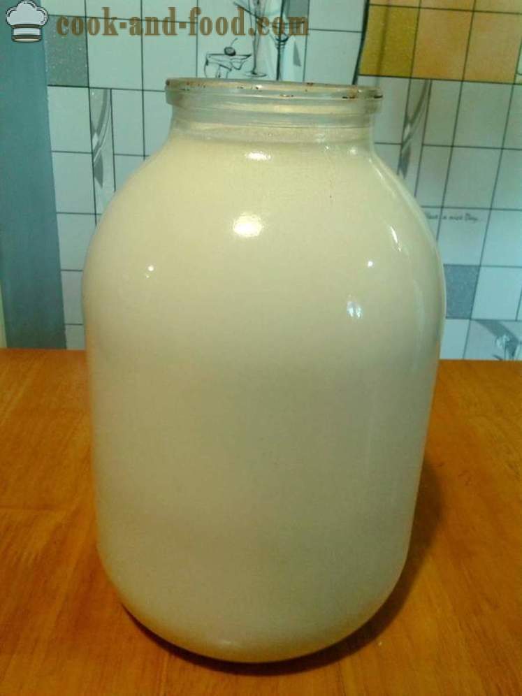 Tvaroh z kyslého mlieka - ako robiť tvaroh z kyslého mlieka, krok za krokom recept fotografiách