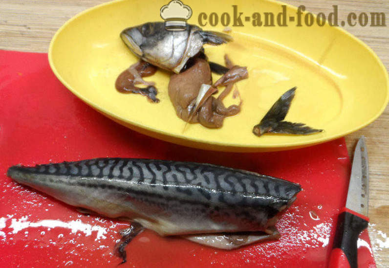 Karbonátky makrela - ako variť rybie koláče z makrel krok za krokom recept fotografiách