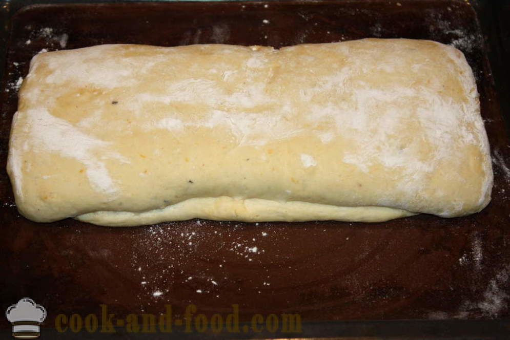 Domáci tekvicový chlieb - ako sa pečie chlieb s tekvicou v rúre, sa krok za krokom recept fotografiách