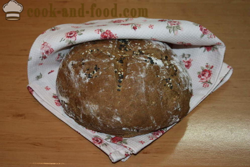 Recept na ražného chleba v rúre - ako sa pečie ražný chlieb doma krok za krokom recept fotografiách