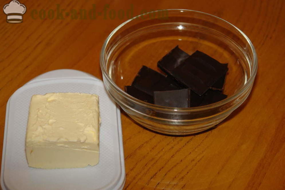 Lahodný čokoládový piškótový tortu s kyslou smotanou - ako urobiť čokoládovú tortu, krok za krokom recept fotografiách