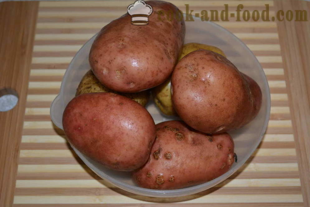 Šťouchané zemiaky s mliekom a maslom bez hrudiek - ako variť lahodný zemiaková kaša, krok za krokom recept fotografiách