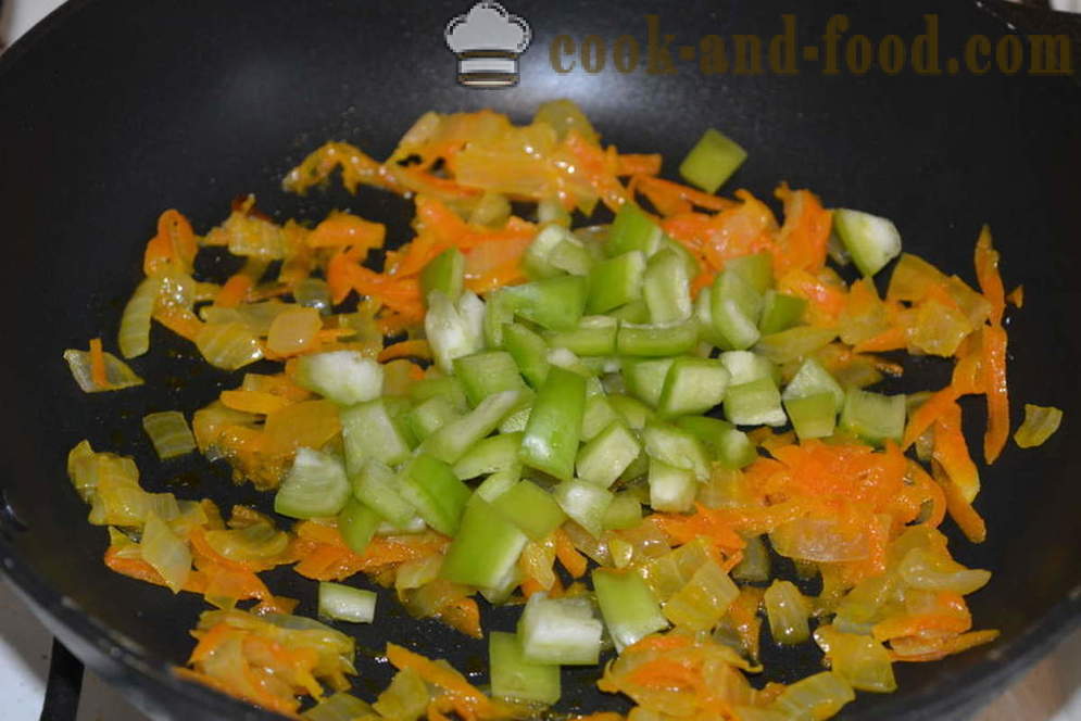 Delicious drobiť pohánky so zeleninou v panvici - ako variť pohánku so zeleninou, krok za krokom recept fotografiách