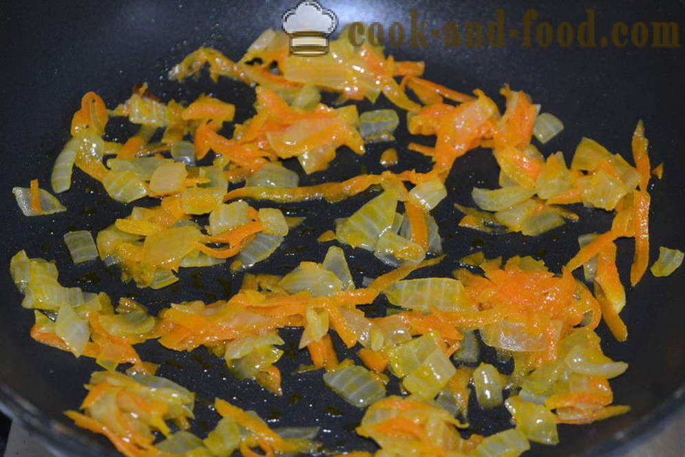 Delicious drobiť pohánky so zeleninou v panvici - ako variť pohánku so zeleninou, krok za krokom recept fotografiách