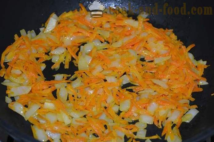 Losos so zeleninou zapečené v rúre - ako variť šťavnaté ružového lososa v rúre, sa krok za krokom recept fotografiách