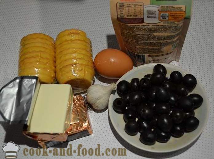 Lahodné dovolenku tartlets so syrom a vajíčkami - jednoduchý recept na vyplnenie a krásne zdobené občerstvenia tartlet s fotkou