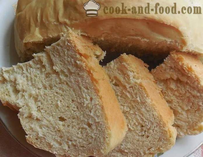 Ako piecť chleba, horčicu doma - vynikajúce domáce upečený chlieb v rúre - krok za krokom recept fotografiách