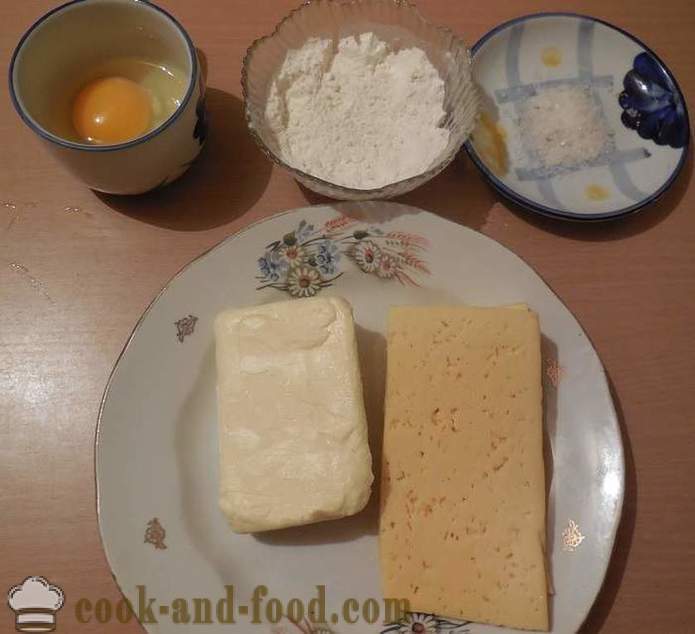 Slané sušienky so syrom v rúre - Ako sa robí syr sušienky, recept s fotografiou
