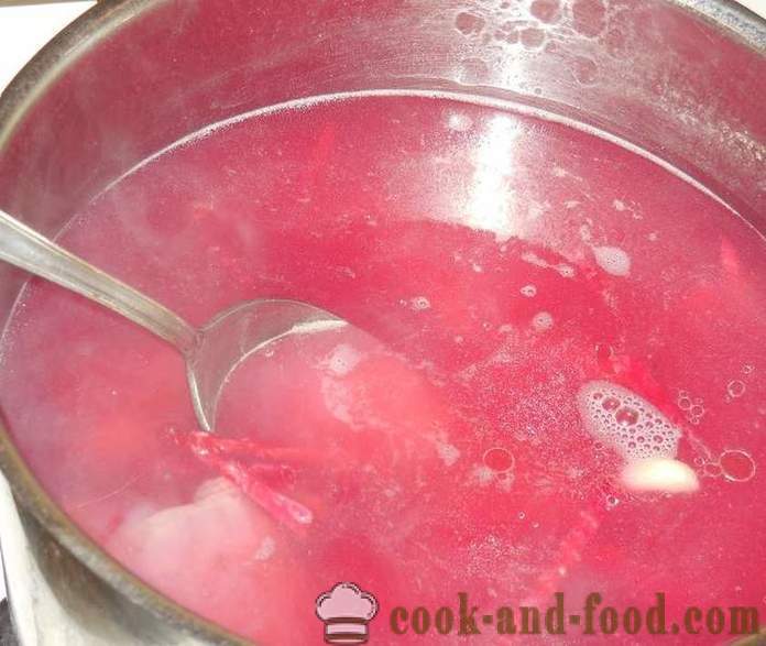 Chutnú domácu polievka s fazuľou v ukrajinčine - ako variť polievku s fazuľou v ukrajinčine - krok za krokom recept fotografiách