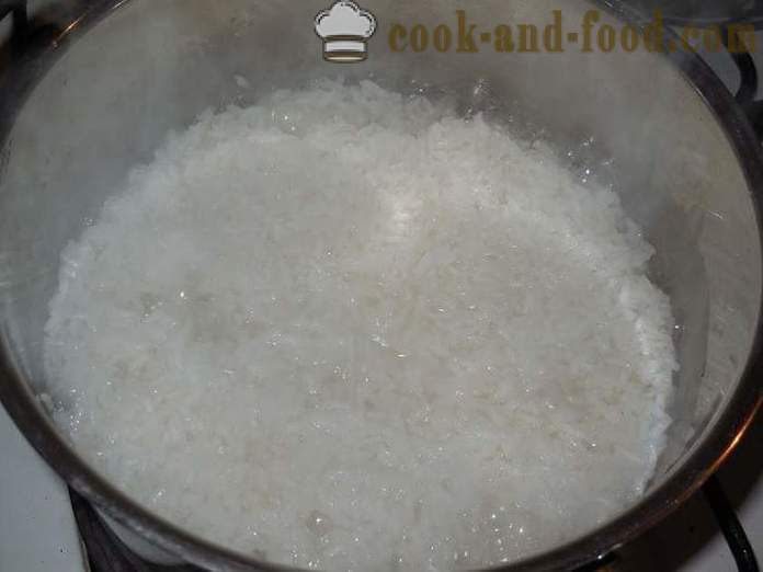 Ako variť ostrý ryže obloha na panvici správne - ako uvariť ryžu na vode - krok za krokom recept fotografiách