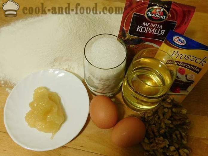 Medové koláčiky so škoricou a orechy v zhone - recept s fotografiami, krok za krokom, ako urobiť med sušienky