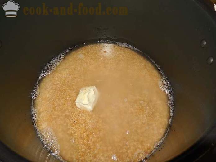 Loose pšenica kaša na vode v multivarki - ako variť pšenice kašu na vode - recept s fotkou