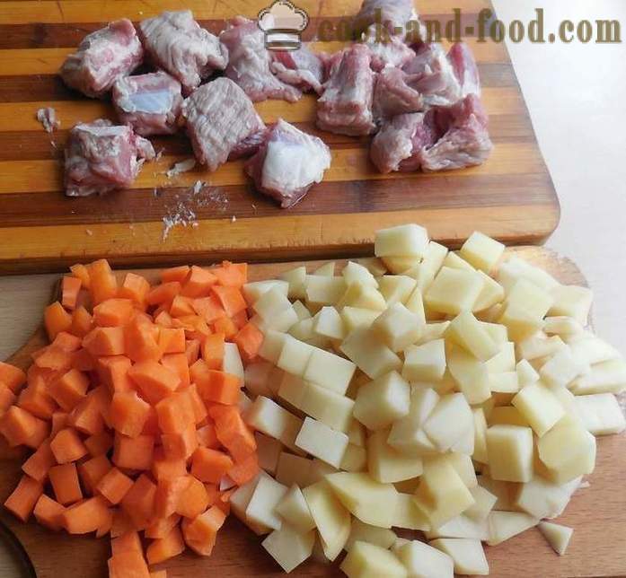 Lahodný zeleninová polievka s mäsom v multivarki - krok za krokom recept s fotografiami Ako variť zeleninovú polievku s mrazeného hrášku a zelenými fazuľkami