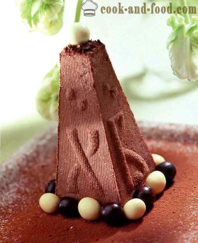 Čokoládové veľkonočné tvaroh a smotana - jednoduchý recept na surové čokoládové veľkonočné tvaroh