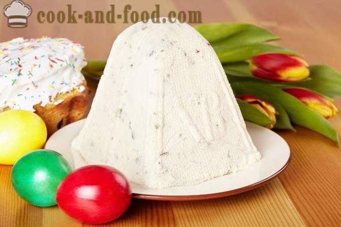 Easter royal tvaroh (variť) - jednoduchý domáci recept na veľkonočné syr s hrozienkami, kandizované ovocie, orechy