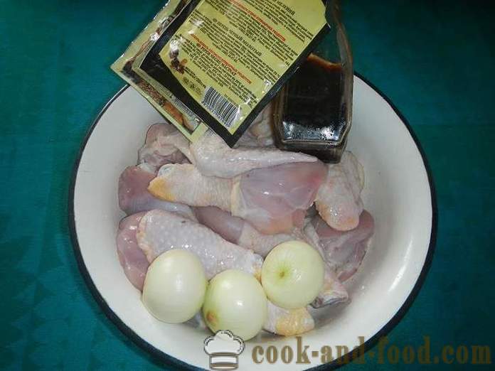 Pečené kurča na grile - ako chutné pečené kurča na grile, recept s fotografiou.