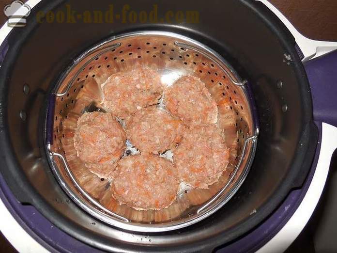 Grechanik s mletým mäsom v multivarki - ako variť moriaka Grechanik dusené, krok za krokom recept fotografiách.