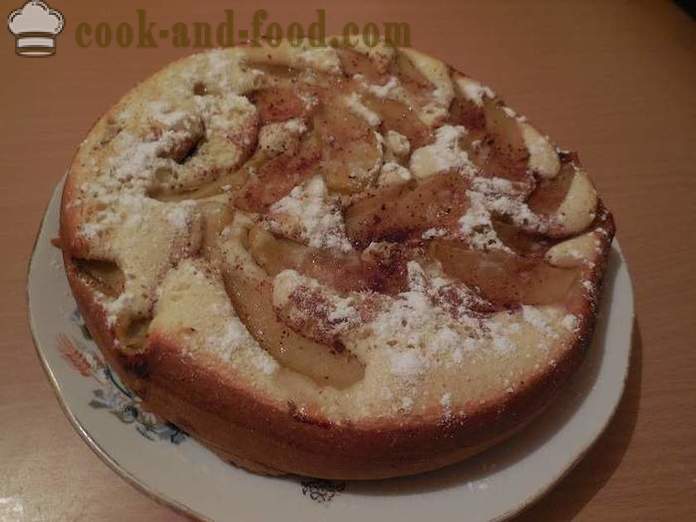 Svieža jablkový koláč v multivarki so škoricou a zázvorom - Ako na jablkový koláč multivarki krok za krokom recept s fotografiami.