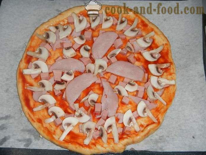 Domáce pizza v rúre - krok za krokom recept s fotografiou vynikajúcou pizzu cesta