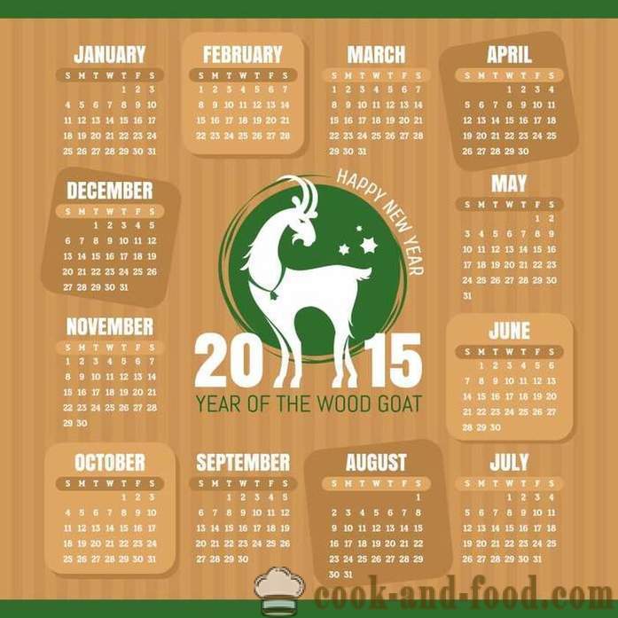 Kalendár pre rok 2015 Rok Kozí (ovce): na stiahnutie zadarmo vianočný kalendár s kozami a ovcami.