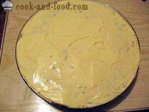 Mimosa šalát - ťahová klasický recept so syrom, maslom, konzerv a zemiaky (foto, video)