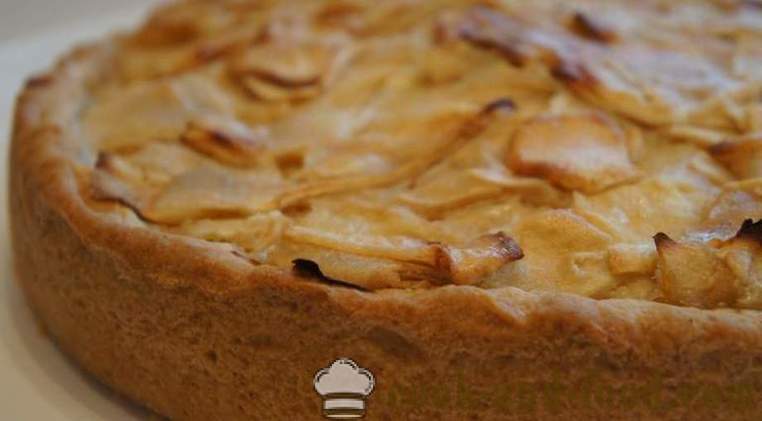 Cvetajevové recept na jablkový koláč s videom, kuchár - jednoduchý koláč - lahodný