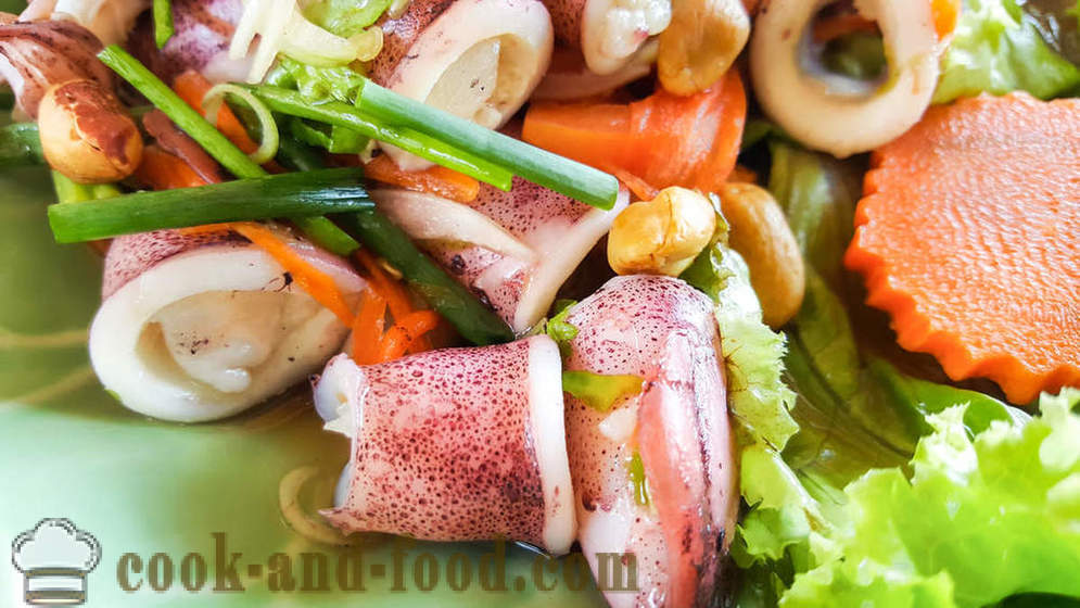 3 receptov lahodný šalát z chobotnice a uhorkou - video recepty doma